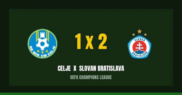 Celje 1 x 2 Slovan Bratislava