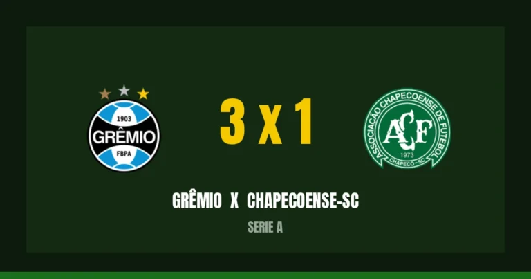 Grêmio 3 x 1 Chapecoense-sc