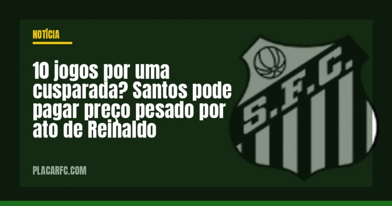 10 jogos por uma cusparada? Santos pode pagar preço pesado por ato de Reinaldo