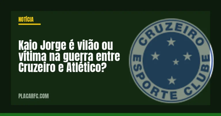 Kaio Jorge é vilão ou vítima na guerra entre Cruzeiro e Atlético?