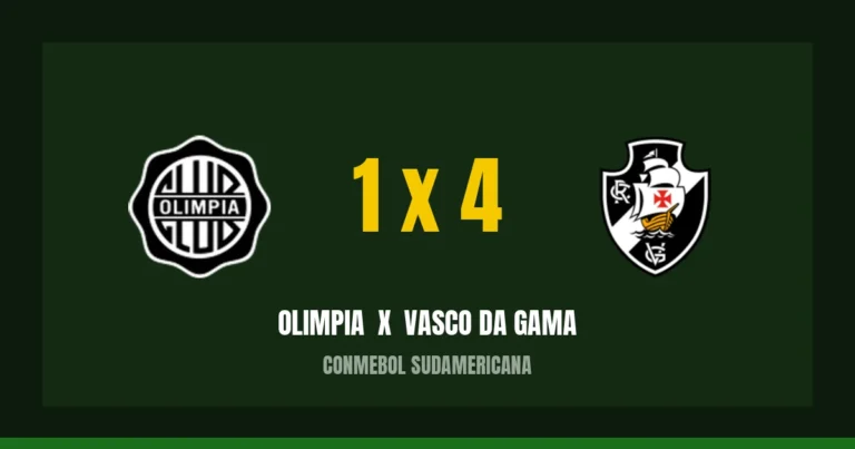 Olimpia 1 x 4 Vasco DA Gama