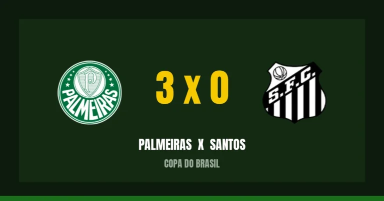 Palmeiras 3 x 0 Santos