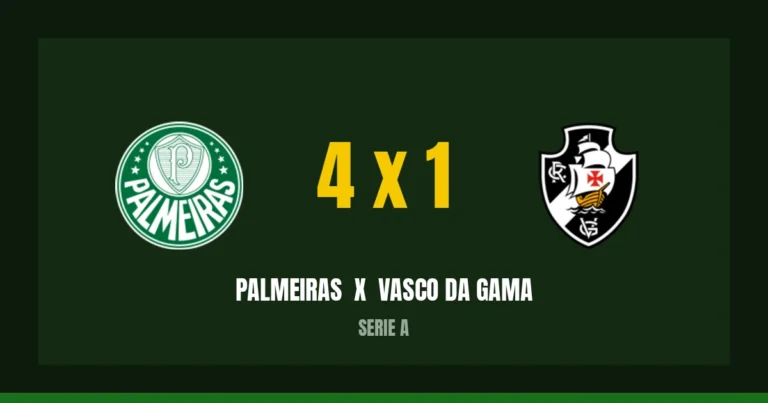 Palmeiras 4 x 1 Vasco DA Gama