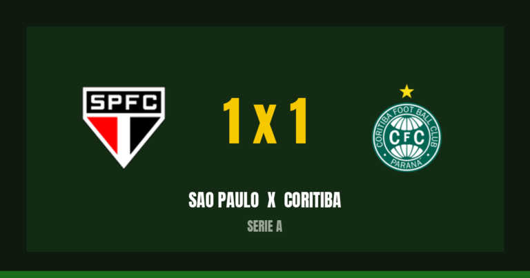 Sao Paulo 1 x 1 Coritiba