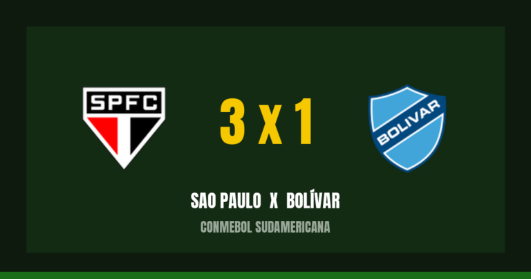 Sao Paulo 3 x 1 Bolívar