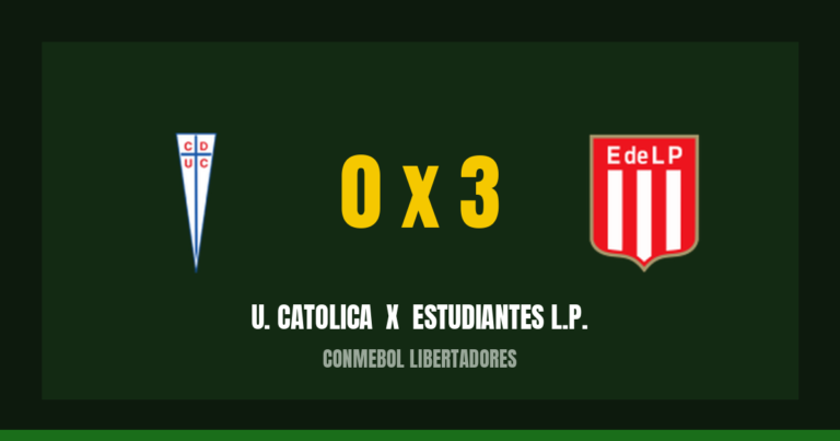 U. Catolica 0 x 3 Estudiantes L.P.