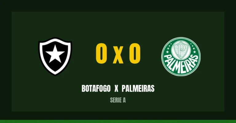 Botafogo 0 x 0 Palmeiras