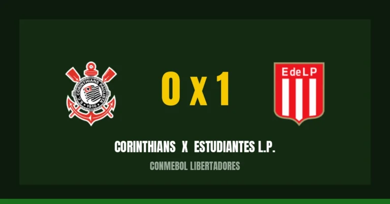 Corinthians 0 x 1 Estudiantes L.P.