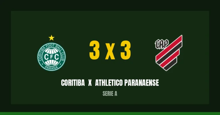 Coritiba 3 x 3 Athletico Paranaense