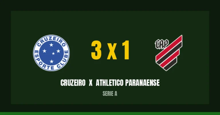 Cruzeiro 3 x 1 Athletico Paranaense