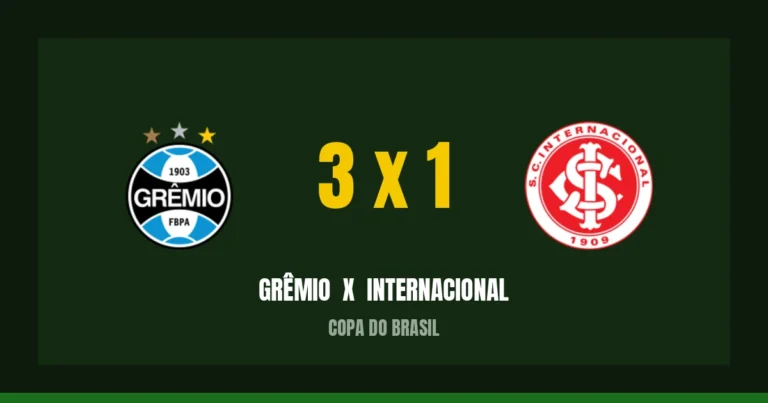 Grêmio 3 x 1 Internacional