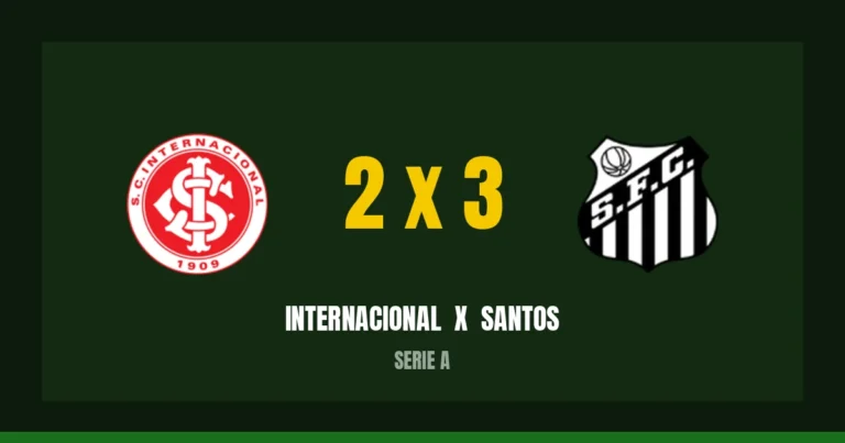 Internacional 2 x 3 Santos