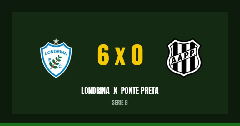 Londrina 6 x 0 Ponte Preta