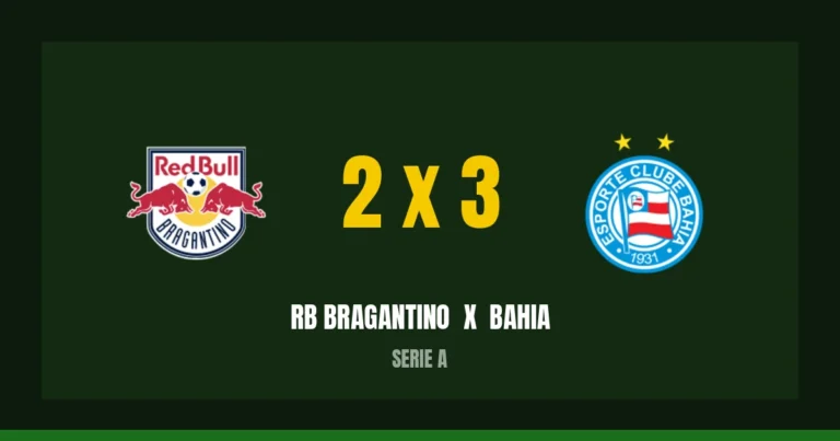 RB Bragantino 2 x 3 Bahia