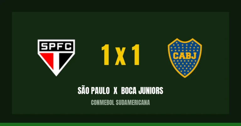 São Paulo 1 x 1 Boca Juniors