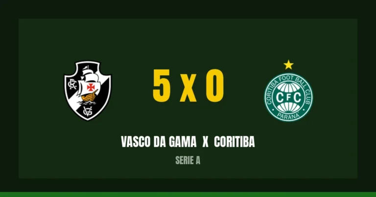 Vasco da Gama 5 x 0 Coritiba