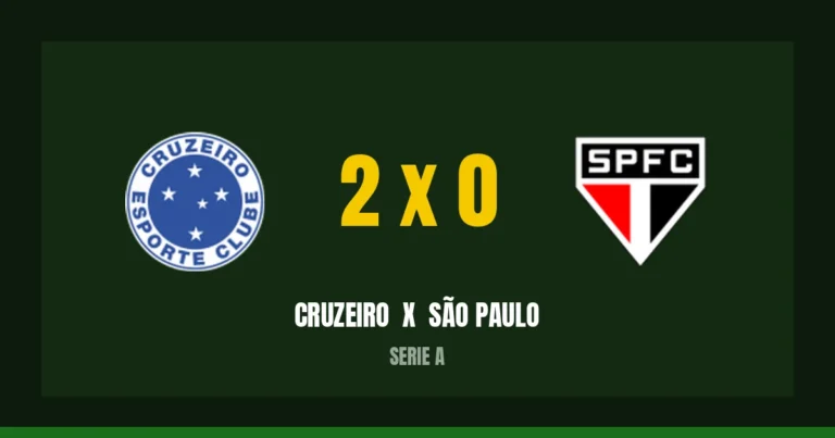 Cruzeiro 2 x 0 São Paulo