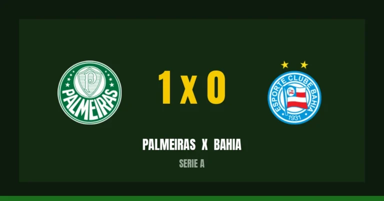Palmeiras 1 x 0 Bahia