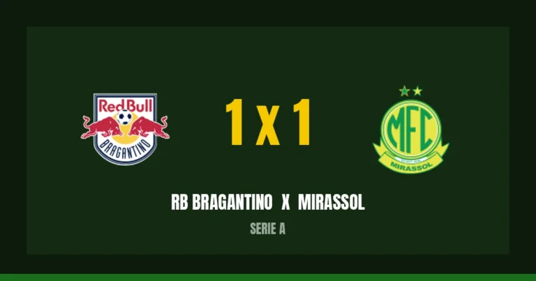 RB Bragantino 1 x 1 Mirassol