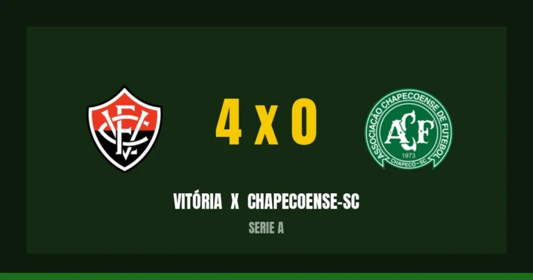 Vitória 4 x 0 Chapecoense-sc